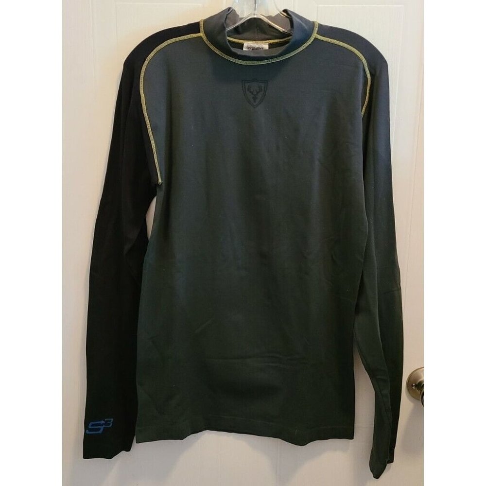Scent Shield Mens Long Sleeve Layer Shirt Hunting Outdoors Nylon Stretch Sz L